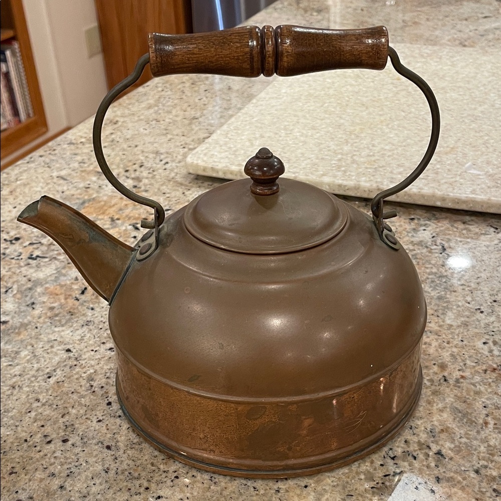Revere Ware Vintage Copper Teakettle Rome NY USA - 81 Teapot Decorative Patina - Picture 2 of 16